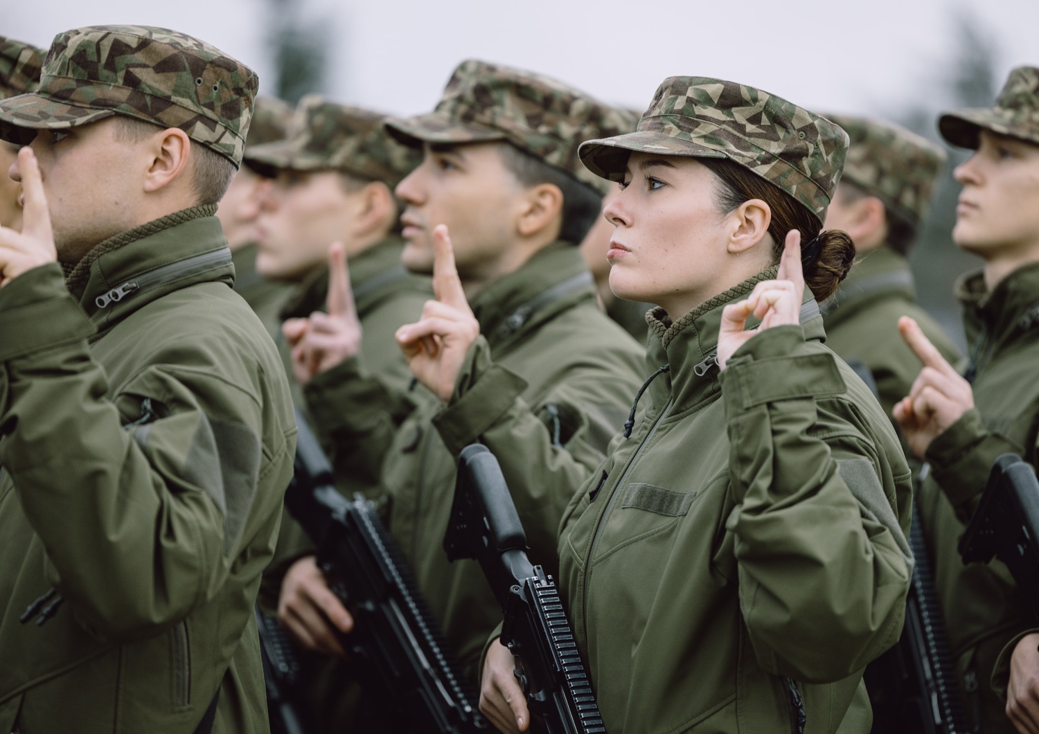 Cadet Candidates Take the Oath 