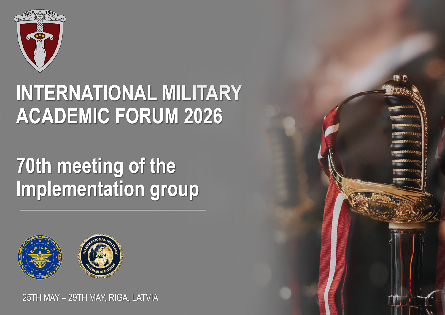 Starptautiskais militāri akadēmiskais forums (iMAF 2026) un 70. grupas sanāksme (EMILYO)